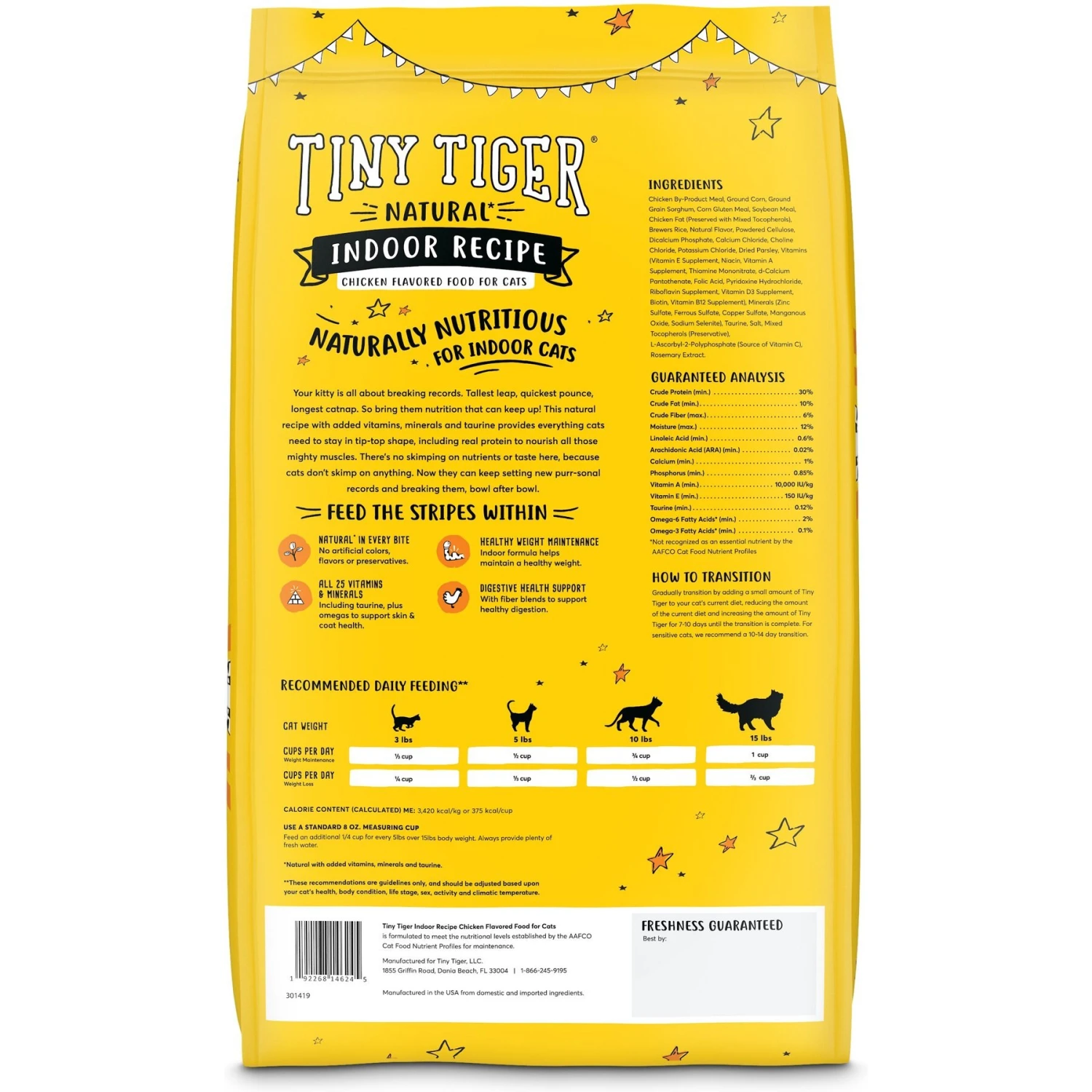 Tiny Tiger, Natural Indoor Recipe Chicken Flavor Dry Cat Food 4 Tiny Tiger, Natural Indoor Recipe Chicken Flavor Dry Cat Food - Image 2