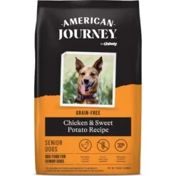American Journey Senior Chicken & Sweet Potato Recipe Grain-Free Dry Dog Food & American Journey Poultry & Beef Variety Pack Grain-Free Canned Dog Food -Blue Buffalo Shop 302326 PT5. AC SS1800 V1694615893