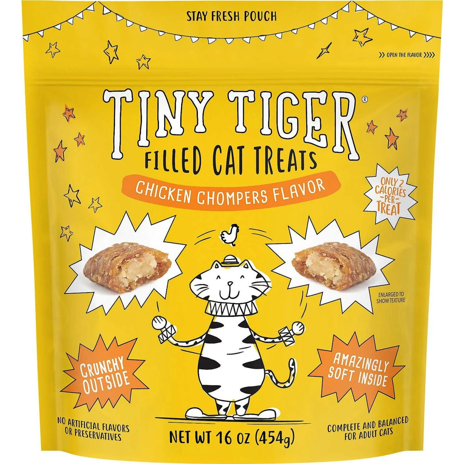 Tiny Tiger Chunks In EXTRA Gravy Chicken Recipe Grain-Free Canned Cat Food & Tiny Tiger Chicken Chompers Flavor Filled Cat Treats 8 Tiny Tiger Chunks In EXTRA Gravy Chicken Recipe Grain-Free Canned Cat Food & Tiny Tiger Chicken Chompers Flavor Filled Cat Treats - Image 6