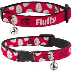 Buckle-Down Disney Lilo & Stitch Bounding Lilo Dress Leaves Personalized Breakaway Cat Collar With Bell