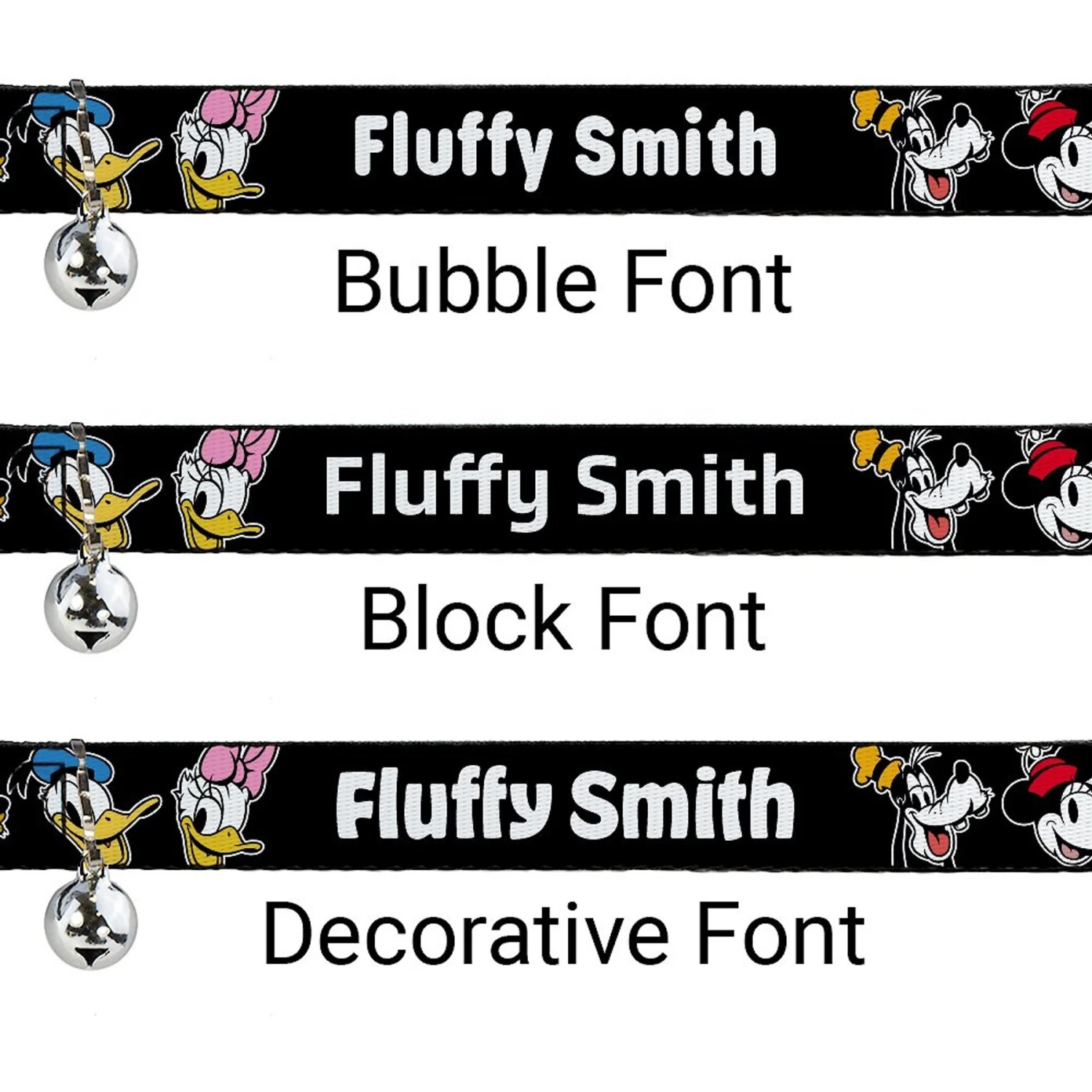 Buckle-Down Disney The Sensational Six Smiling Faces Personalized Breakaway Cat Collar With Bell 4 Buckle-Down Disney The Sensational Six Smiling Faces Personalized Breakaway Cat Collar With Bell - Image 2