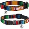 Buckle-Down Zarape2 Vertical Multi Color Stripe Personalized Breakaway Cat Collar With Bell -Blue Buffalo Shop 306422 MAIN. AC SS1800 V1625252937