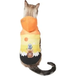 STAR WARS THE MANDALORIAN & GROGU Colorblock Dog & Cat Hoodie -Blue Buffalo Shop 311892 PT2. AC SS1800 V1643325996