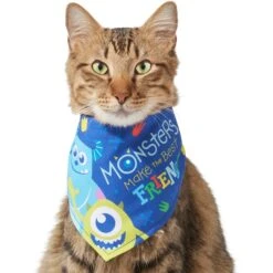 Pixar Monster's Inc "Monsters Make The Best Friends" Dog & Cat Bandana -Blue Buffalo Shop 311940 PT2. AC SS1800 V1643324001