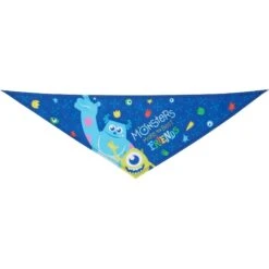 Pixar Monster's Inc "Monsters Make The Best Friends" Dog & Cat Bandana -Blue Buffalo Shop 311940 PT5. AC SS1800 V1643324554