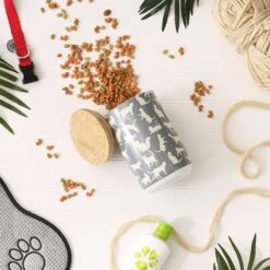 Bone Dry Ceramic Meow Cat Treat Canister -Blue Buffalo Shop 313400 PT5. AC SS1800 V1631768970