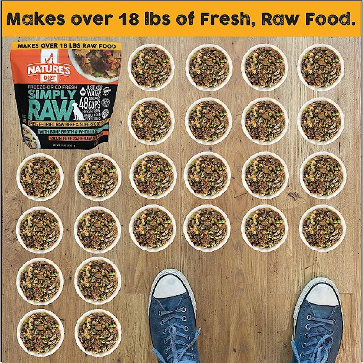 Nature's Diet Fresh Beef Simply Raw Freeze-Dried Dog Food, 3-lb Bag 6 Nature's Diet Fresh Beef Simply Raw Freeze-Dried Dog Food, 3-lb Bag - Image 4