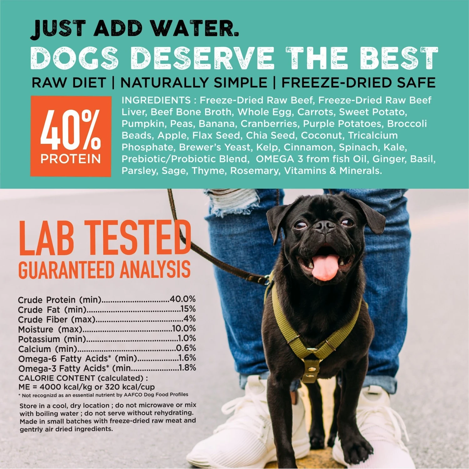 Nature's Diet Fresh Beef Simply Raw Freeze-Dried Dog Food, 3-lb Bag 8 Nature's Diet Fresh Beef Simply Raw Freeze-Dried Dog Food, 3-lb Bag - Image 6