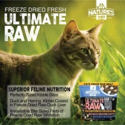 Nature's Diet Ultimate Raw Duck Liver Coated Kibble With Whitefish Filet Inclusions Freeze-Dried Cat Food, 5-lb Bag -Blue Buffalo Shop 318141 PT6. AC SS1800 V1628804555