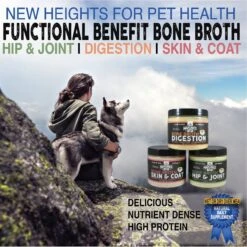 Nature's Diet Skin & Coat Bone Broth Dry Dog & Cat Food Topping, 6-oz Jar -Blue Buffalo Shop 318149 PT4. AC SS1800 V1628803682