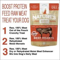 Nature's Diet Beef Heart Raw Freeze-Dried Dog Treats, 4-oz Pouch -Blue Buffalo Shop 318155 PT3. AC SS1800 V1628802731