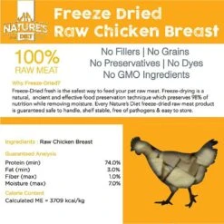 Nature's Diet Chicken Breast Raw Freeze-Dried Dog Treats, 3-oz Pouch -Blue Buffalo Shop 318165 PT2. AC SS1800 V1628808149