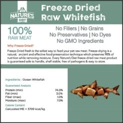 Nature's Diet Whitefish Raw Freeze-Dried Cat Treats, 1-oz Pouch 12 Nature's Diet Whitefish Raw Freeze-Dried Cat Treats, 1-oz Pouch -Blue Buffalo Shop 318175 PT2. AC SS1800 V1628803033