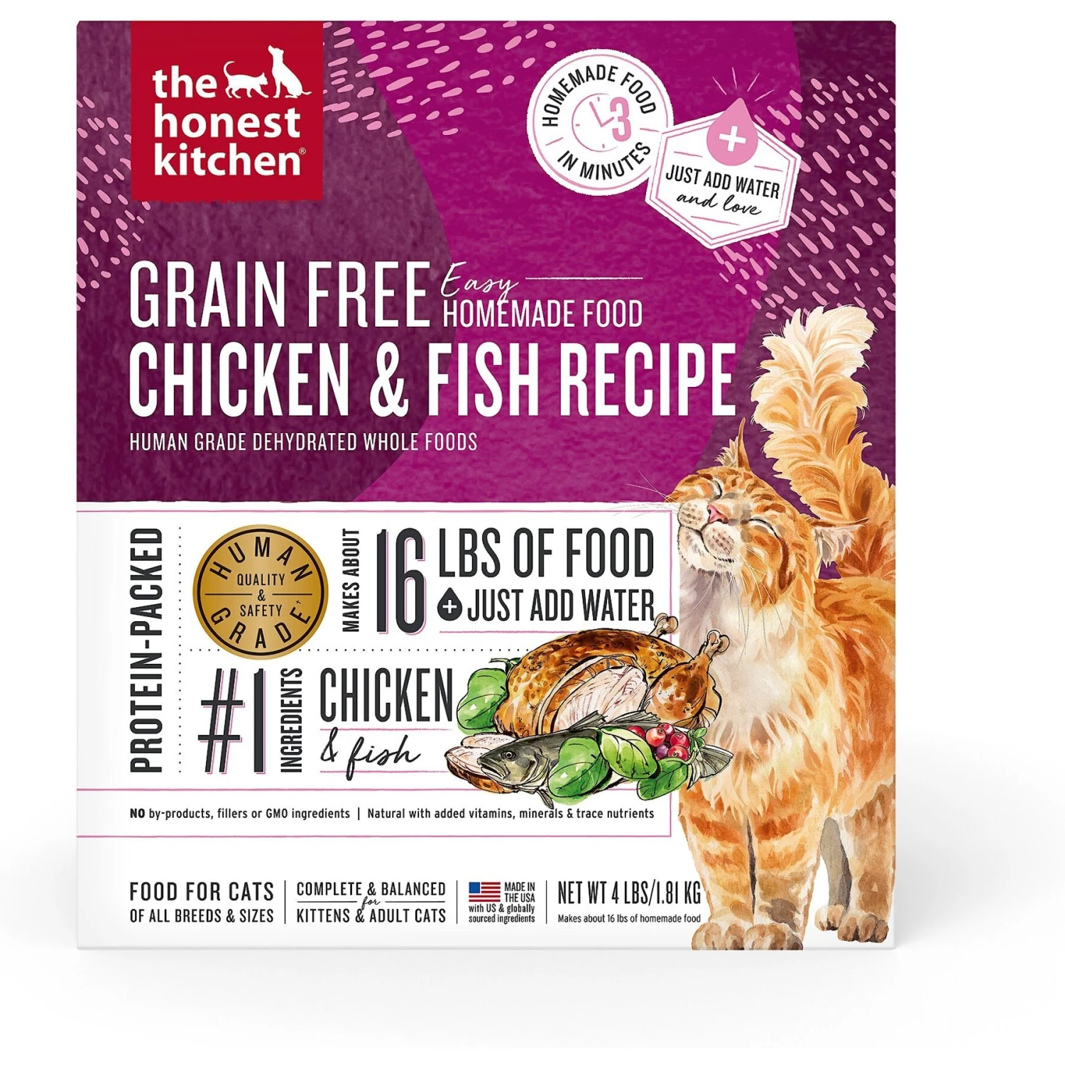 The Honest Kitchen Dehydrated Chicken & Fish Grain-Free Cat Food 3 The Honest Kitchen Dehydrated Chicken & Fish Grain-Free Cat Food