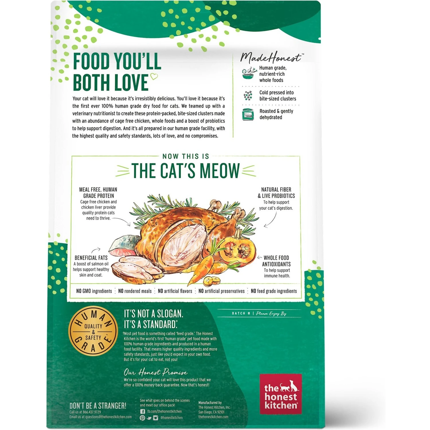 The Honest Kitchen Whole Food Clusters Grain-Free Chicken Dry Cat Food 4 The Honest Kitchen Whole Food Clusters Grain-Free Chicken Dry Cat Food - Image 2