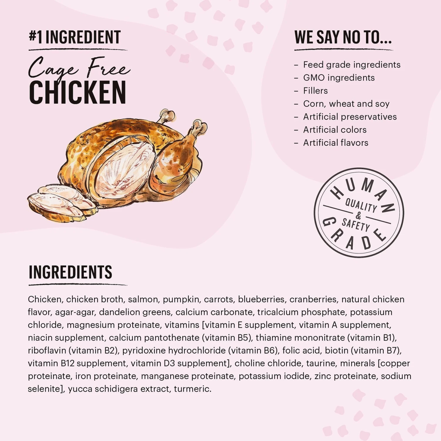 The Honest Kitchen Grain-Free Minced Chicken & Salmon In Bone Broth Gravy Wet Cat Food 5 The Honest Kitchen Grain-Free Minced Chicken & Salmon In Bone Broth Gravy Wet Cat Food - Image 3