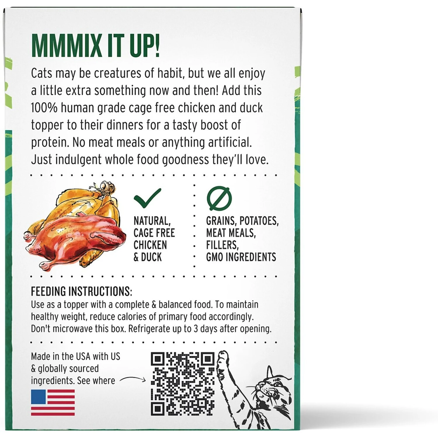 The Honest Kitchen Mmmixers Chicken & Duck Cat Food Topper 4 The Honest Kitchen Mmmixers Chicken & Duck Cat Food Topper - Image 2