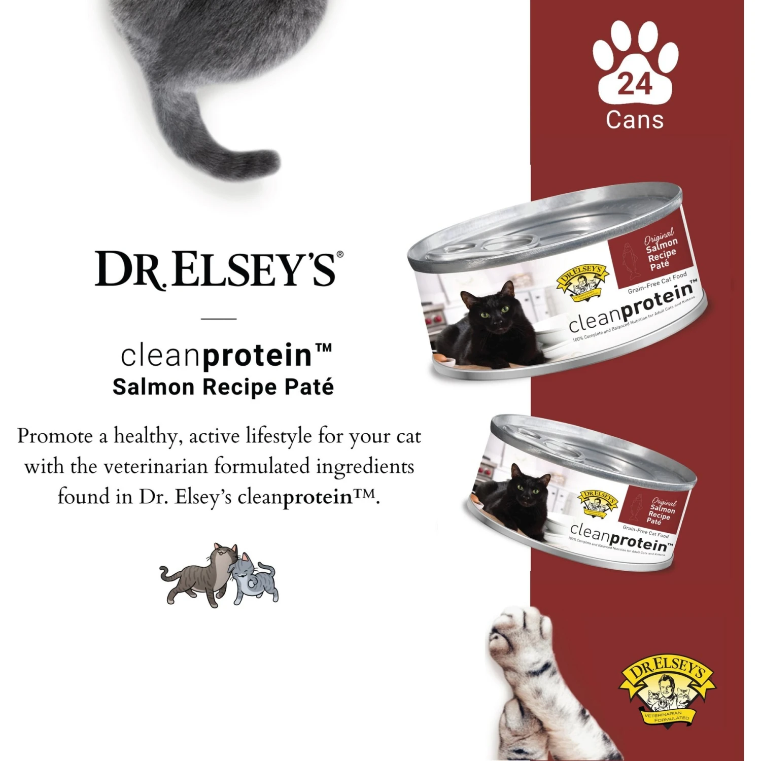 Dr. Elsey's Cleanprotein Salmon Recipe Wet Cat Food 5 Dr. Elsey's Cleanprotein Salmon Recipe Wet Cat Food - Image 3
