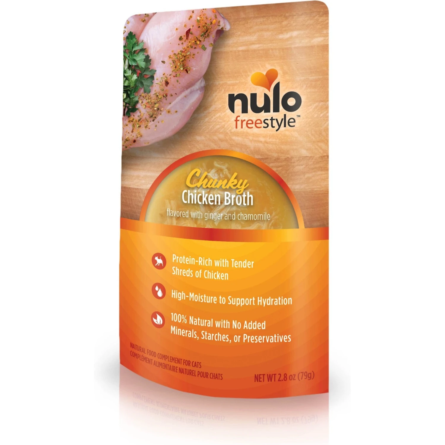 Nulo FreeStyle Chunky Chicken Broth Wet Cat Food, 2.8-oz Pouch, Case Of 24 3 Nulo FreeStyle Chunky Chicken Broth Wet Cat Food, 2.8-oz Pouch, Case Of 24