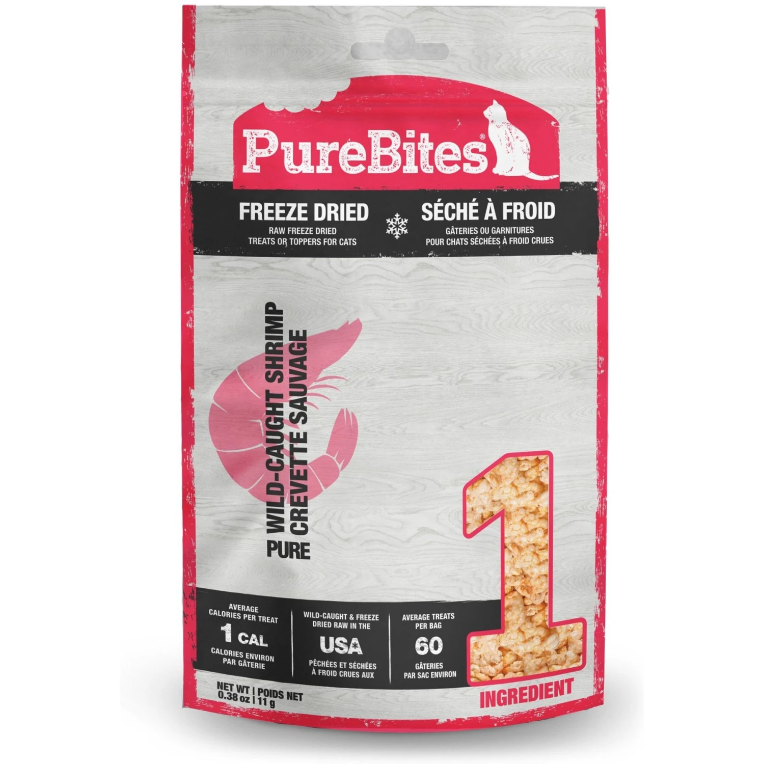 PureBites Shrimp Freeze-Dried Cat Treat 3 PureBites Shrimp Freeze-Dried Cat Treat