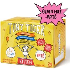 Tiny Tiger, Kitten Classic, Variety Pack, Whitefish & Poultry Pate Recipe, Canned Cat Food