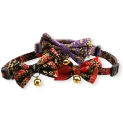 Necoichi Gilded Gold Bow Tie Breakaway Cat Collar -Blue Buffalo Shop 335341 PT6. AC SS1800 V1643679394