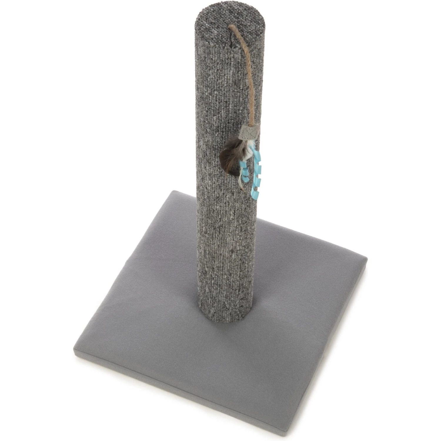 SmartyKat Simply Scratch Carpet Cat Scratch Post With Feather Cat Toy 4 SmartyKat Simply Scratch Carpet Cat Scratch Post With Feather Cat Toy - Image 2