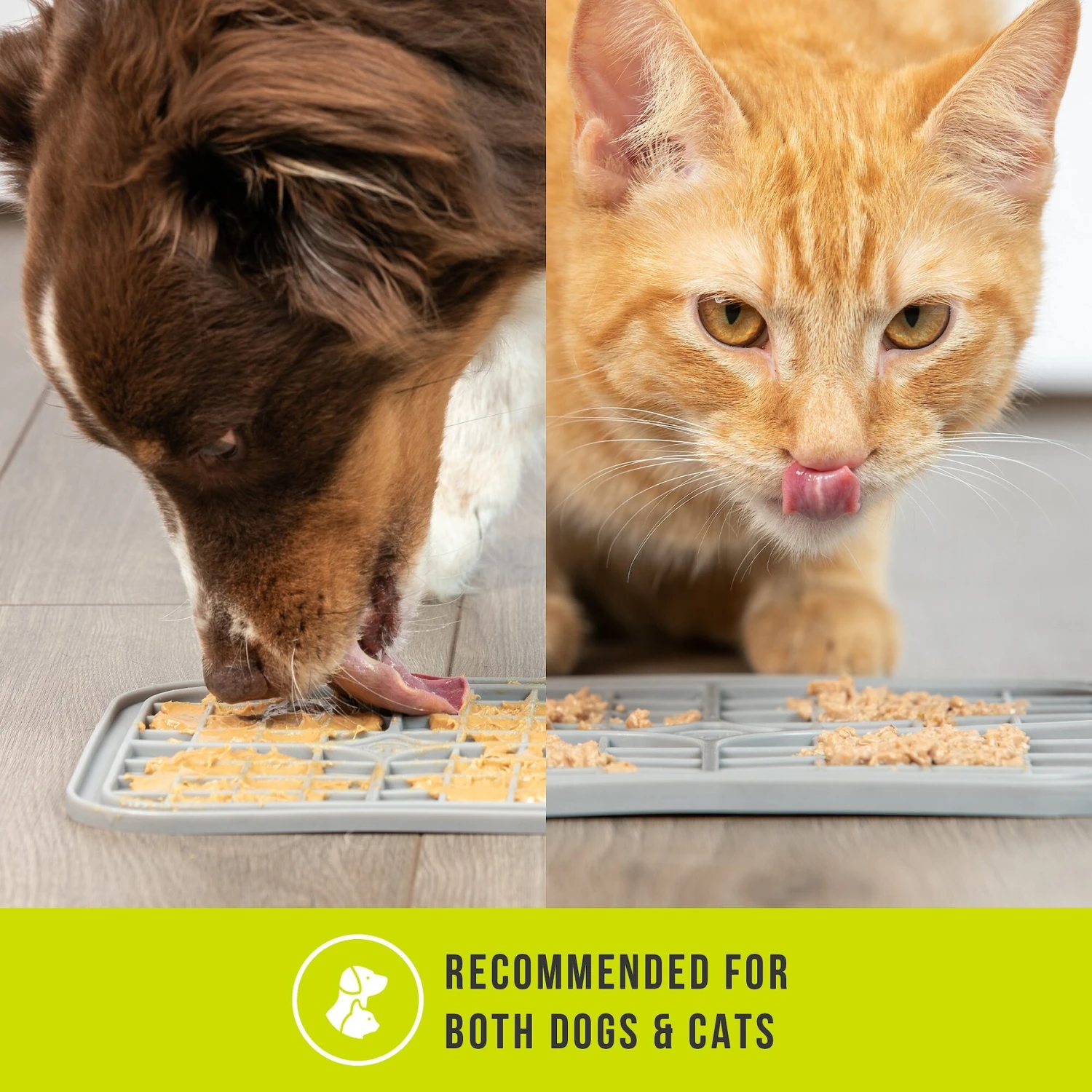 Hyper Pet IQ Enterain Dog & Cat Lick Mat, Gray 7 Hyper Pet IQ Enterain Dog & Cat Lick Mat, Gray - Image 5