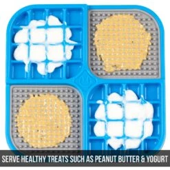 Hyper Pet IQ Banquet Dog & Cat Lick Mat, Blue/Gray 11 Hyper Pet IQ Banquet Dog & Cat Lick Mat, Blue/Gray -Blue Buffalo Shop 338386 PT3. AC SS1800 V1634651199