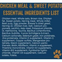 Team Dog Chicken Meal & Sweet Potato 26/20 Essential Blend Premium Dry Dog Food, 33-lb Bag 18 Team Dog Chicken Meal & Sweet Potato 26/20 Essential Blend Premium Dry Dog Food, 33-lb Bag -Blue Buffalo Shop 342070 PT7. AC SS1800 V1685116598