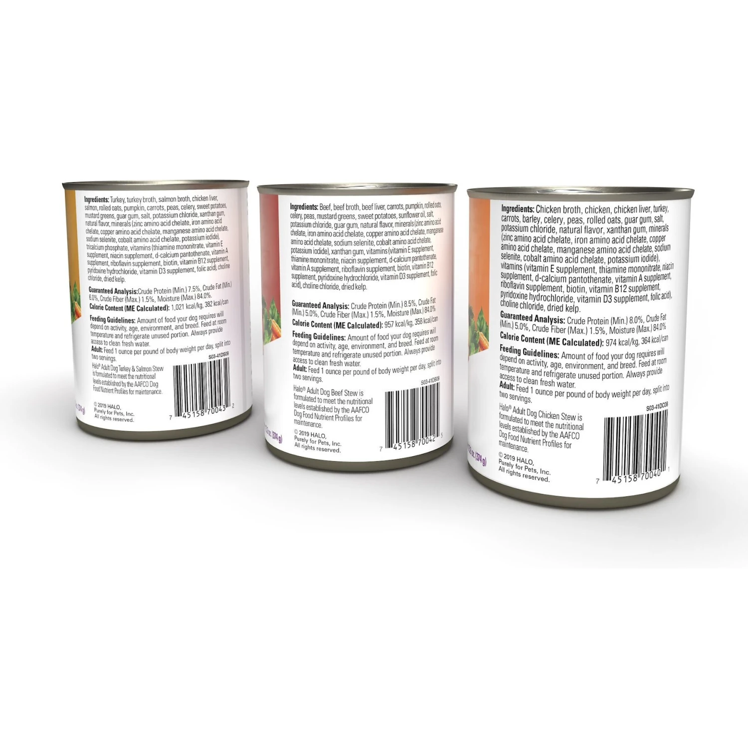 Halo Stew Variety Pack Canned Dog Food, 13.2-oz Can, Case Of 6 4 Halo Stew Variety Pack Canned Dog Food, 13.2-oz Can, Case Of 6 - Image 2
