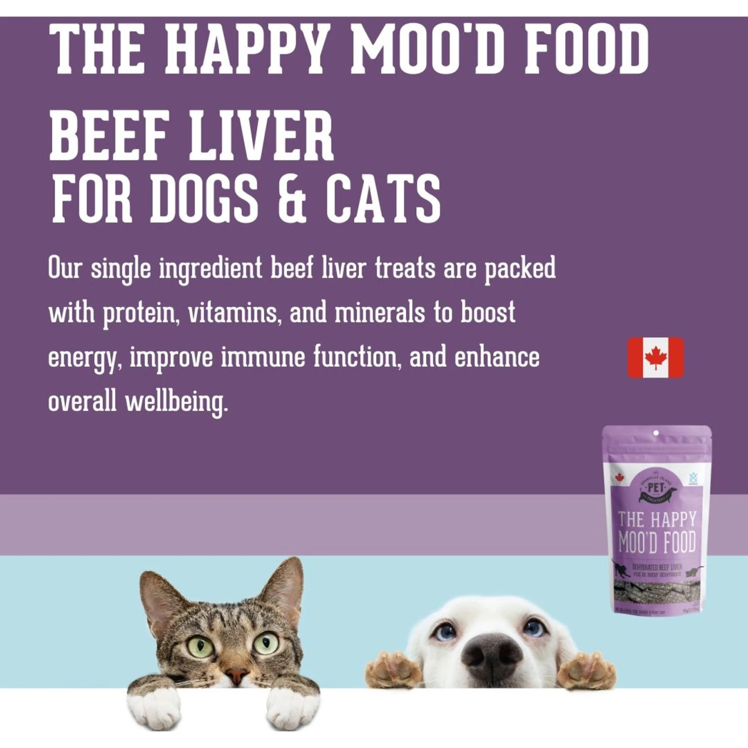 The Granville Island Pet Treatery The Happy Moo'D Food Dehydrated Beef Liver Dog & Cat Treats, 3.17-oz Bag 5 The Granville Island Pet Treatery The Happy Moo'D Food Dehydrated Beef Liver Dog & Cat Treats, 3.17-oz Bag - Image 3