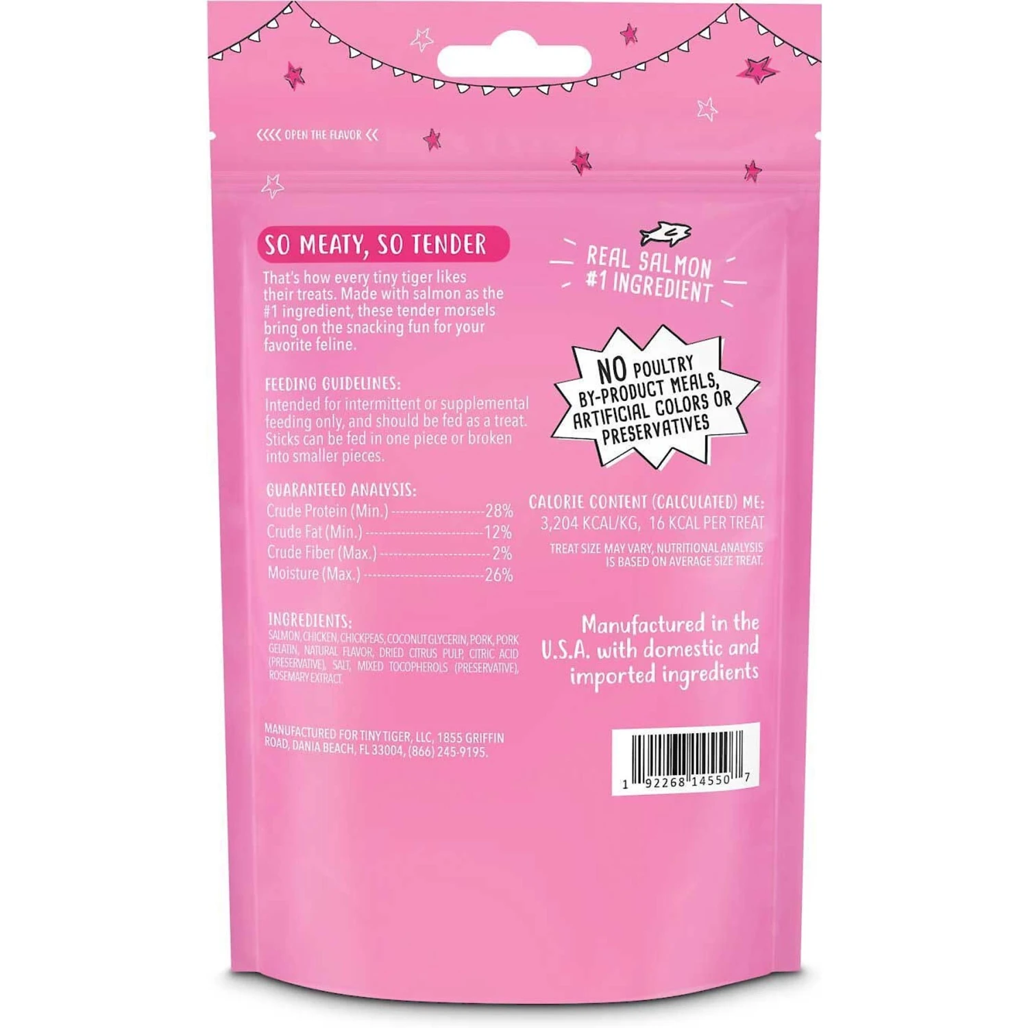 Tiny Tiger, Meaty Tenders Cat Treats, Salmon Recipe & Tiny Tiger, Natural Indoor Recipe Chicken Flavor Dry Cat Food 5 Tiny Tiger, Meaty Tenders Cat Treats, Salmon Recipe & Tiny Tiger, Natural Indoor Recipe Chicken Flavor Dry Cat Food - Image 3