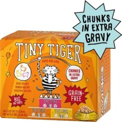 Tiny Tiger, Natural Indoor Recipe Chicken Flavor Dry Cat Food & Tiny Tiger Chunks In EXTRA Gravy Beef & Poultry Recipes Variety Pack Grain-Free Canned Cat Food 16 Tiny Tiger, Natural Indoor Recipe Chicken Flavor Dry Cat Food & Tiny Tiger Chunks In EXTRA Gravy Beef & Poultry Recipes Variety Pack Grain-Free Canned Cat Food -Blue Buffalo Shop 347718 PT5. AC SS1800 V1639546013