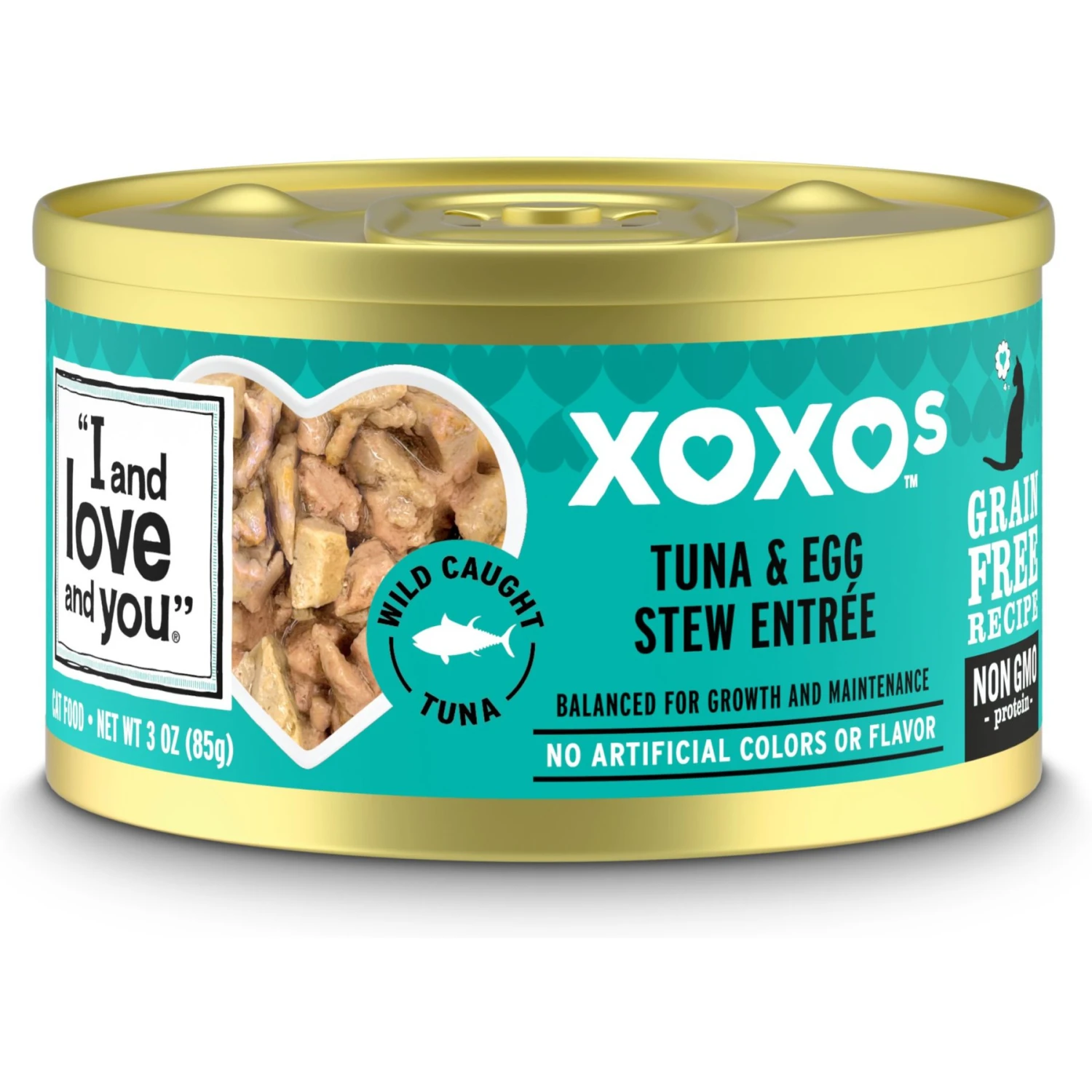 I And Love And You XOXO Tuna & Egg Stew Grain-Free Canned Cat Food, 3-oz Can, Case Of 24 3 I And Love And You XOXO Tuna & Egg Stew Grain-Free Canned Cat Food, 3-oz Can, Case Of 24