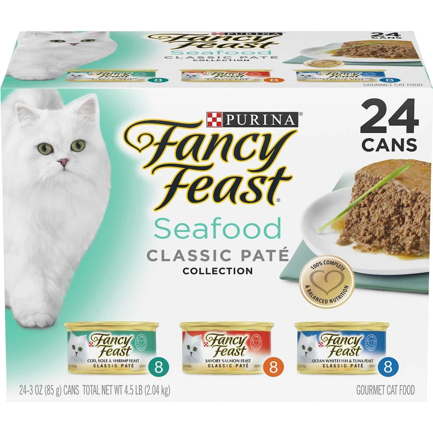 Fancy Feast Classic Seafood Feast Variety Pack Canned Cat Food & American Journey Landmark Broths Seafood Variety Pack Wet Cat Food Complement Pouches 4 Fancy Feast Classic Seafood Feast Variety Pack Canned Cat Food & American Journey Landmark Broths Seafood Variety Pack Wet Cat Food Complement Pouches - Image 2