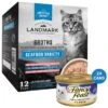Fancy Feast Flaked Fish & Shrimp Feast Canned Cat Food & American Journey Landmark Broths Seafood Variety Pack Wet Cat Food Complement Pouches -Blue Buffalo Shop 353376 MAIN. AC SS1800 V1703617636