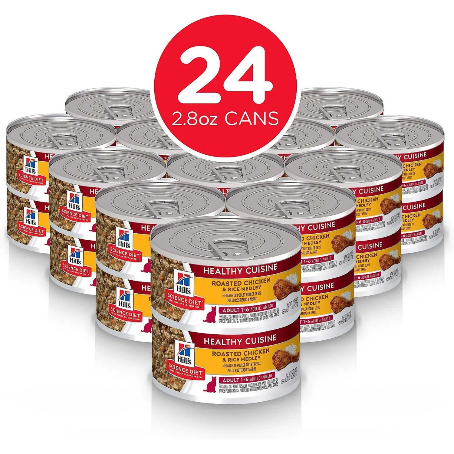 Hill's Science Diet Adult Urinary Hairball Control Dry Cat Food & Hill's Science Diet Adult Healthy Cuisine Roasted Chicken & Rice Medley Canned Cat Food 9 Hill's Science Diet Adult Urinary Hairball Control Dry Cat Food & Hill's Science Diet Adult Healthy Cuisine Roasted Chicken & Rice Medley Canned Cat Food - Image 7