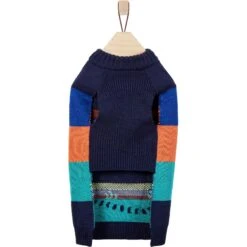 Frisco Anaconda Cheetah Colorblock Dog & Cat Sweater -Blue Buffalo Shop 353596 PT5. AC SS1800 V1659726588