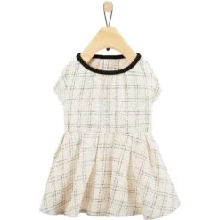 Frisco Tweed Weave Ruffle Skirt Dog & Cat Dress -Blue Buffalo Shop 353649 PT4. AC SS1800 V1659726539