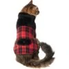 Frisco Mediumweight Plaid Faux Fur Dog & Cat Jacket -Blue Buffalo Shop 353847 MAIN. AC SS1800 V1661262255