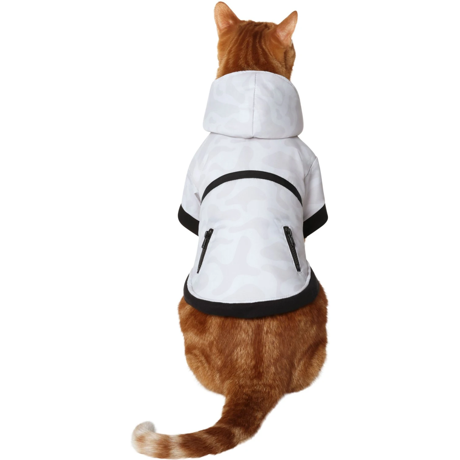 Frisco Mid-Heavyweight White Camouflage Dog & Cat Parka 3 Frisco Mid-Heavyweight White Camouflage Dog & Cat Parka