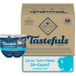 Blue Buffalo Tastefuls Spoonless Singles Chicken Entrée Pate Adult Cat Food, 2.6-oz Cup, Case Of 24 12 Blue Buffalo Tastefuls Spoonless Singles Chicken Entrée Pate Adult Cat Food, 2.6-oz Cup, Case Of 24 -Blue Buffalo Shop 354411 PT3. AC SS1800 V1642015299