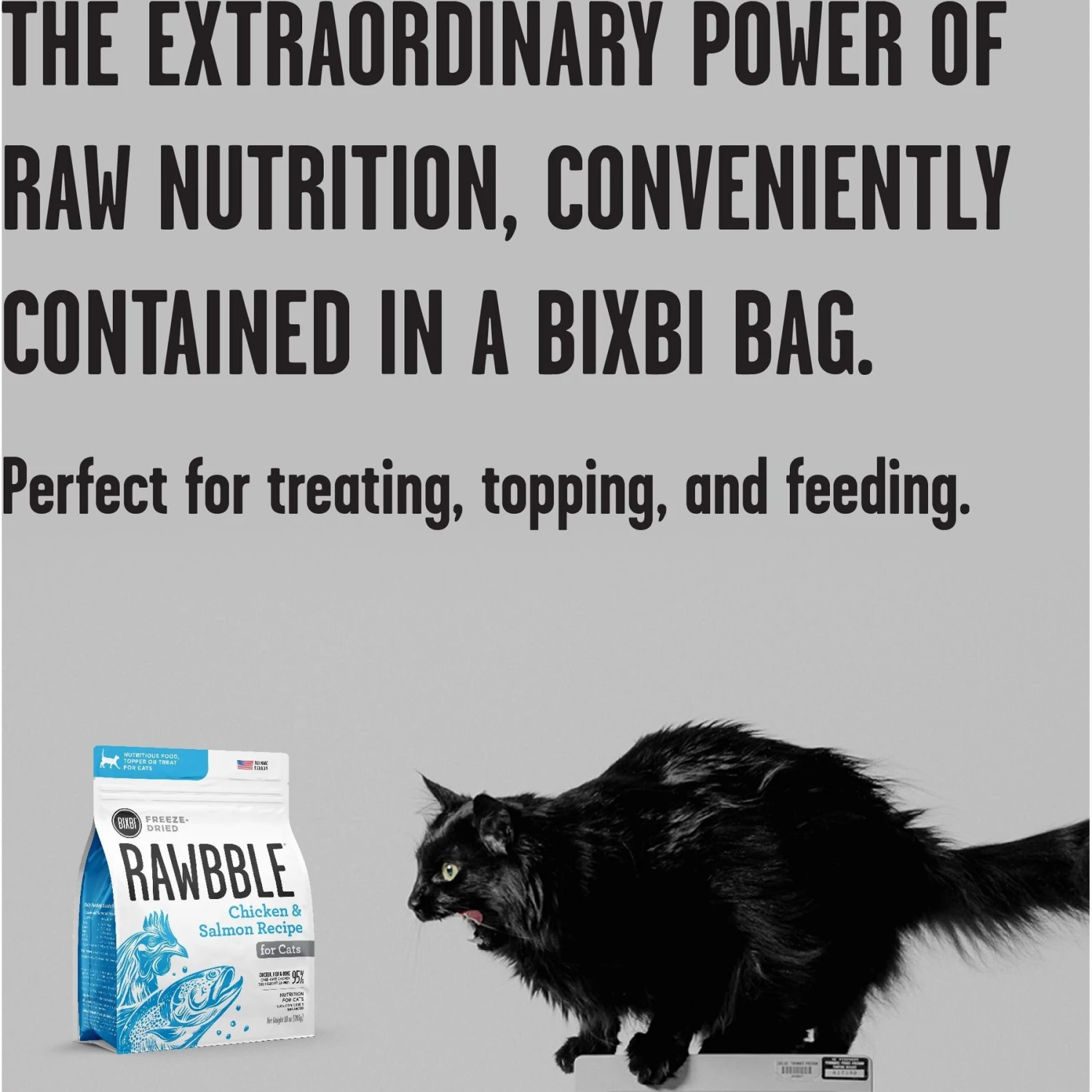 BIXBI RAWBBLE Chicken & Salmon Recipe Grain-Free Freeze-Dried Cat Food 6 BIXBI RAWBBLE Chicken & Salmon Recipe Grain-Free Freeze-Dried Cat Food - Image 4
