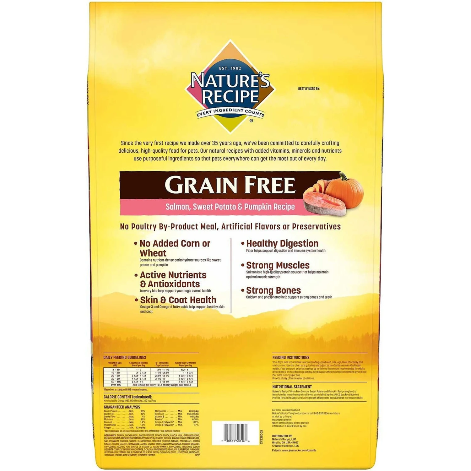 Nature's Recipe Grain-Free Salmon, Sweet Potato & Pumpkin Recipe Dry Dog Food 4 Nature's Recipe Grain-Free Salmon, Sweet Potato & Pumpkin Recipe Dry Dog Food - Image 2