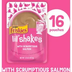 Friskies Pureed Topper Lil Shakes With Scrumptious Salmon Cat Food 12 Friskies Pureed Topper Lil Shakes With Scrumptious Salmon Cat Food -Blue Buffalo Shop 356286 PT1. AC SS1800 V1640287904