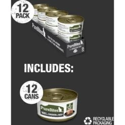 PureBites 100% Pure Chicken & Beef Pate Cat Food Toppings 14 PureBites 100% Pure Chicken & Beef Pate Cat Food Toppings -Blue Buffalo Shop 356462 PT5. AC SS1800 V1677859720