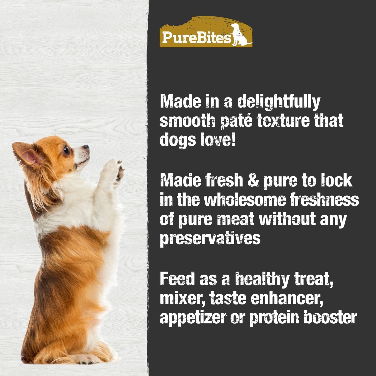 PureBites Dog Pates Chicken & Pumpkin Food Topping 6 PureBites Dog Pates Chicken & Pumpkin Food Topping - Image 4