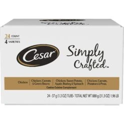 Cesar Simply Crafted Cuisine Complement Soft Wet Adult Dog Food Topper Variety Pack
