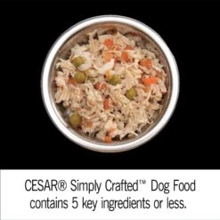Cesar Simply Crafted Chicken Cuisine Complement Adult Wet Dog Food Topper, 1.3-oz Tubs, Case Of 24 -Blue Buffalo Shop 358219 PT3. AC SS1800 V1641508298